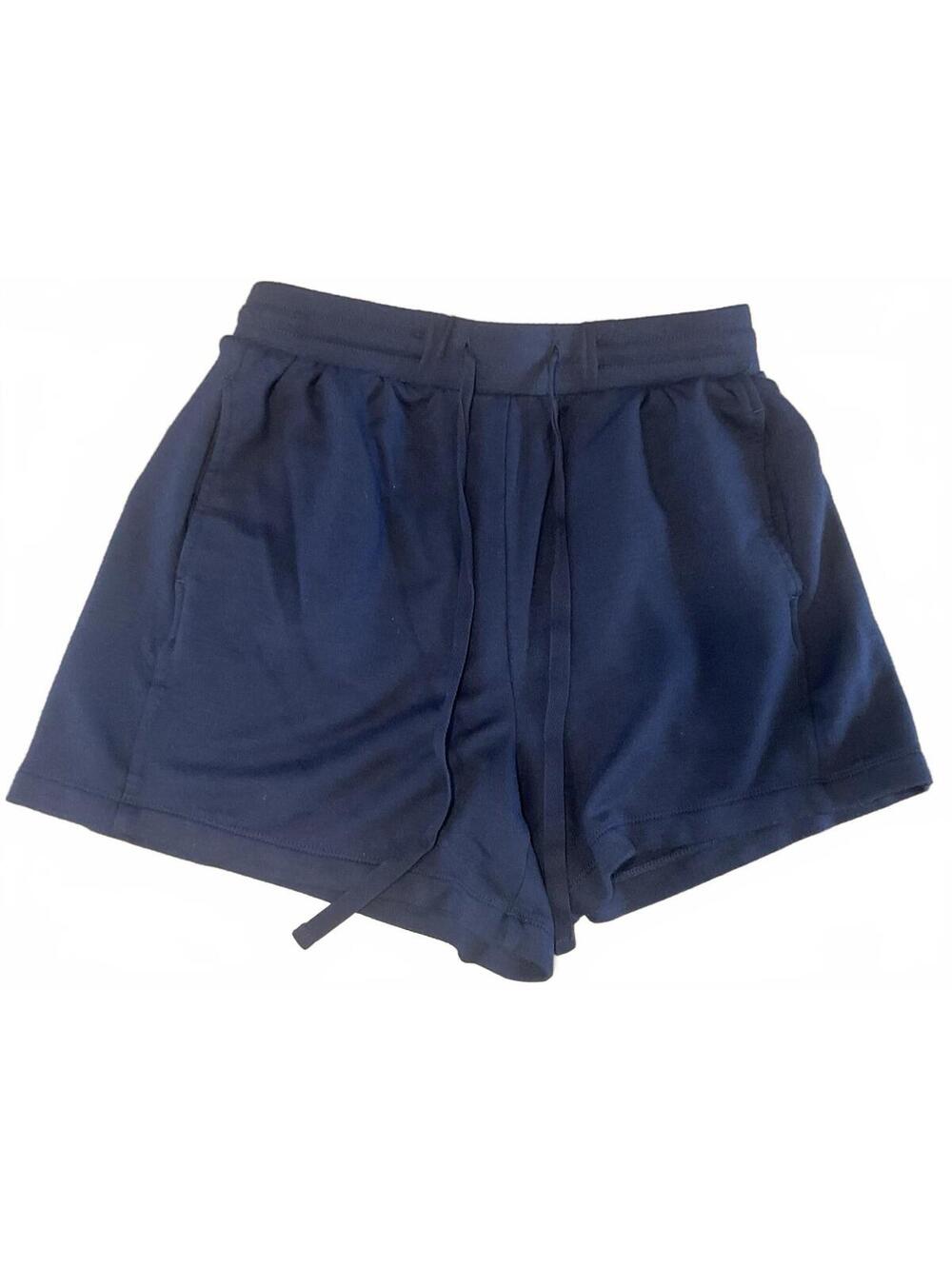Workshop Republic Clothing Womens Blue Elastic Waist Shorts Size XS